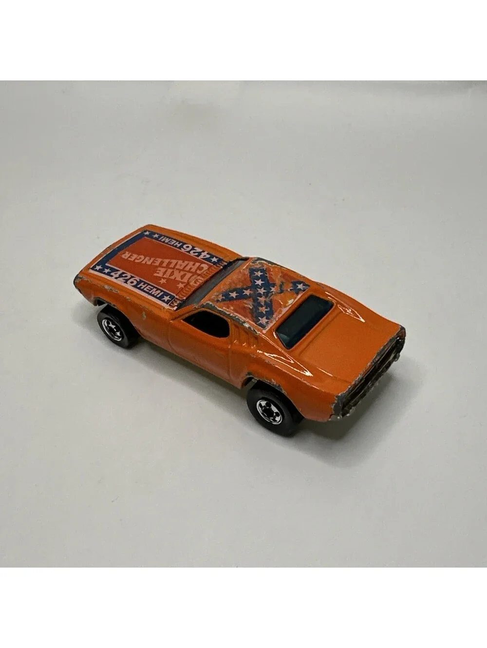 Hot Wheels Blackwall 1981 Dixie Challenger w/ Roof Tampo On Roof Old Mopar Car